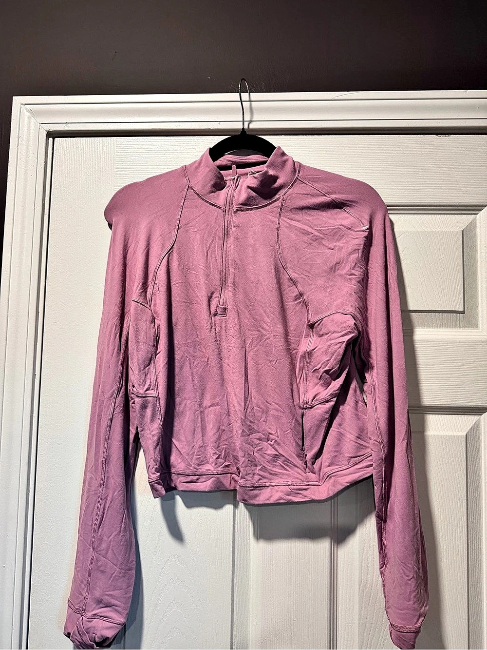Lululemon Scuba Oversized Funnel-Neck Half Zip Pink Jacket